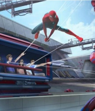 Disney показал робота в костюме Человека-паука, который будет выполнять воздушные трюки в новом аттракционе (видео)