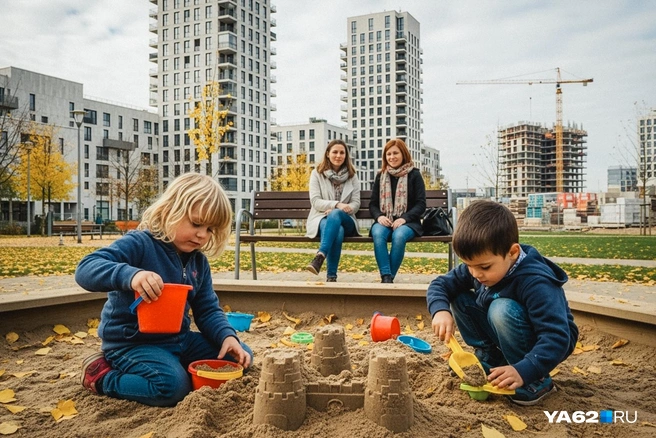 Пока Октябрьский ассоциируется в основном со стройкой | Источник: Евгения Бикунова / Городские медиа