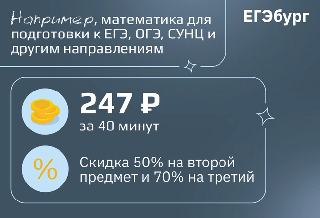 Низкая стоимость академического часа занятий в группе ведущих учителей-предметников Екатеринбурга делает успешную подготовку доступной для большинства семей | Источник: ЕГЭбург