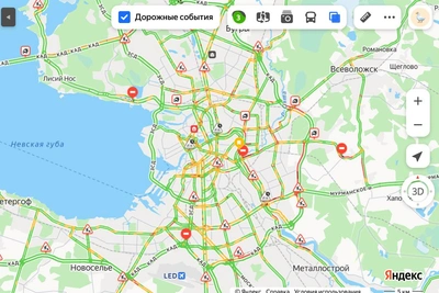 На КАД зафиксированы аномальные заторы
