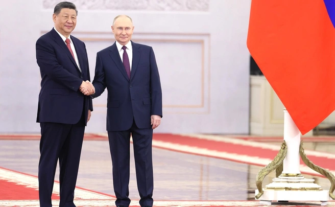 Российско-китайские переговоры 8 мая 2025 года | Источник: Кремль