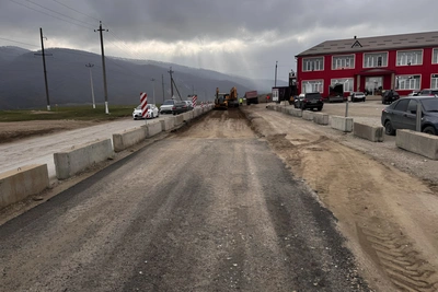 Ремонт дороги Хасавюрт-Тлох в Казбековском районе