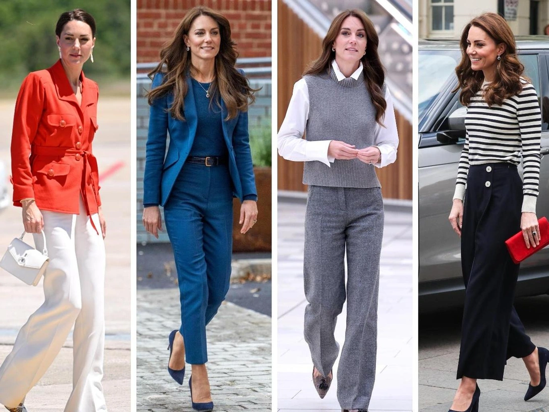 25 пар брюк для офиса, как у Кейт Миддлтон — с безупречной посадкой и длиной | marieclaire.ru