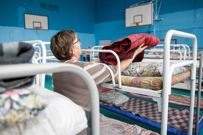 Волгоградский лицей просит родителей сдать раскладушки для ПВР