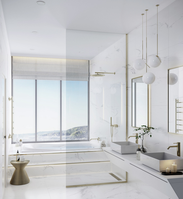 Шопинг ELLE DECORATION: белый цвет в ванной комнате