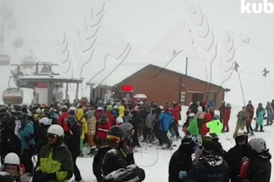 Сезон в Сочи открыт, но трассы закрыты из-за снегопада