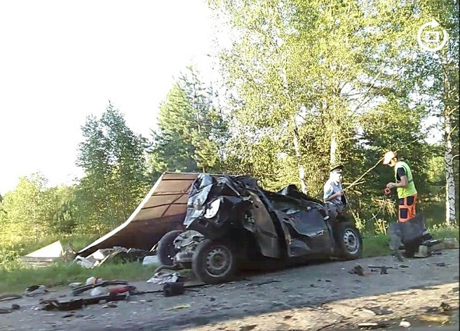 Опубликовано видео с места смертельного ДТП в Клепиковском районе | ya62.ru