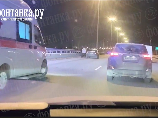 Ребёнок погиб под колёсами авто на КАД | Источник: Ксения Потеева / FONTANKA.RU