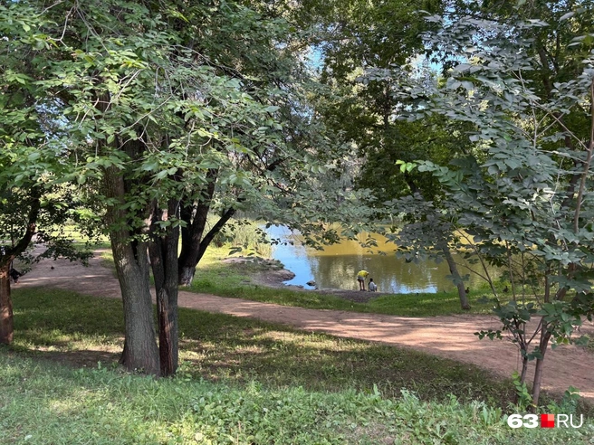 Внутри парка городской шум становится заметно тише | Источник: Ксения Бирюкова / 63.RU