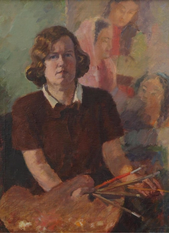 Надежда Кашина. «Автопортрет», 1939. Холст, масло. Пермская государственная художественная галерея.