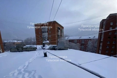В Туле УК «НКП» грозит штраф за снег на крыше