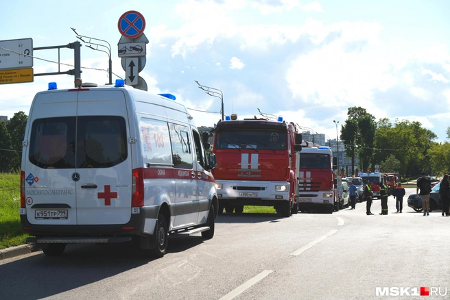 Вспыхнул пожар в одной из больниц Москвы | Источник: Артём Устюжанин / MSK1.RU