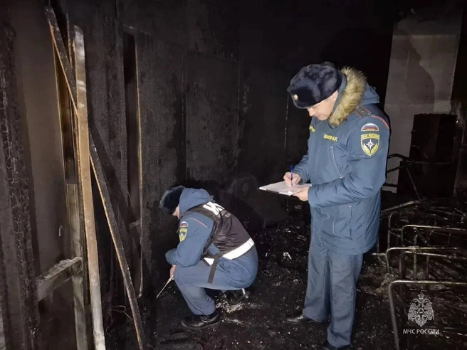 По предварительным данным, пожар вызвал электроприбор, работавший в аварийном режиме. | Источник: МЧС Челябинской области