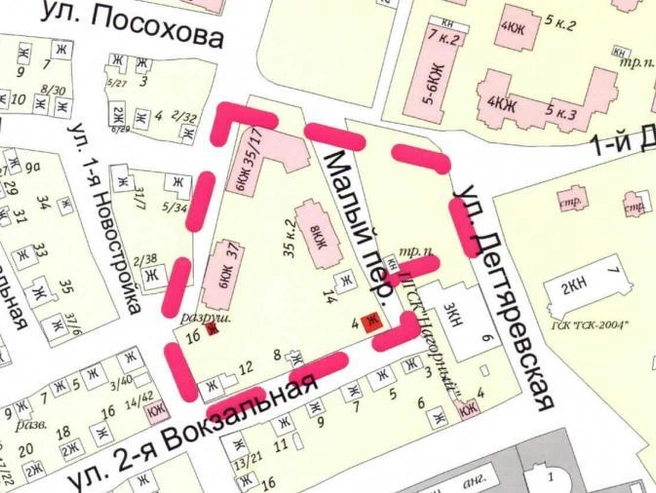 Участок для будущей новостройки расположен между несколькими улицами | Источник: мэрия Ярославля
