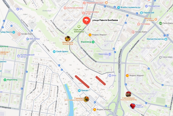 На выделенных участках построят высотки | Источник: Яндекс Карты