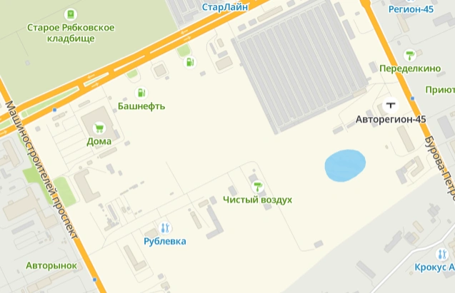 В этом районе произошла авария | Источник: 2gis.ru/