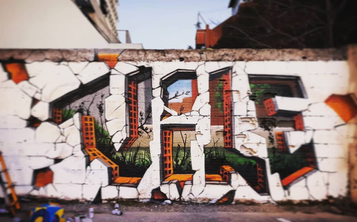 Этот уличный художник «ломает» стены с помощью граффити-обманок (11 фото)