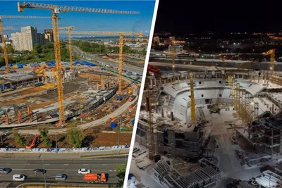 Video Shows Giant Arena Construction Progress Near DKZh