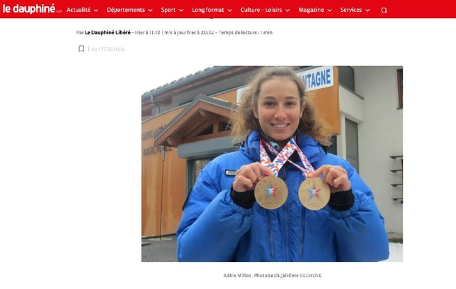 Чемпионка мира по альпинизму погибла при восхождении на Монблан | Источник: скриншот с сайта ledauphine.com