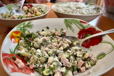 Освежающий рецепт окрошки на айране