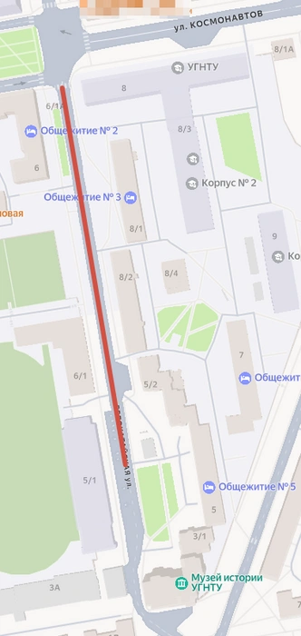 Вот такое длинное перекрытие | Источник: yandex.ru/maps