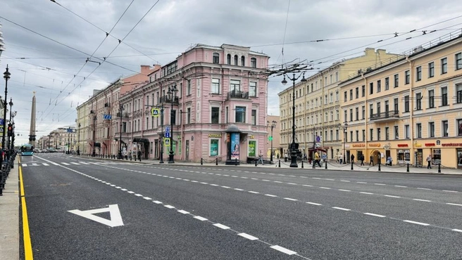 Часть Старо-Невского открыли после ремонта. Схема перекрытий изменилась | Источник: gov.spb.ru