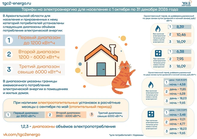 Подробнее с ценами можно ознакомиться на сайте ТГК-2 | Источник: vk.ru/tgc2energo 