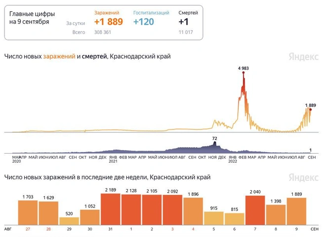 Статистика за последние дни | Источник: Yandex.ru