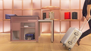 Розовый бутик Rimowa в Париже по дизайну Snøhetta