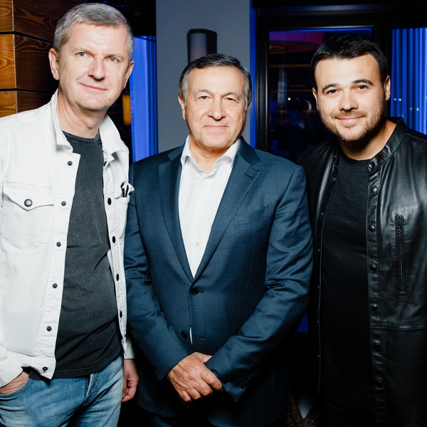 Юрий Аксюта, Араз Агаларов, Эмин Агаларов | Источник: Пресс-служба