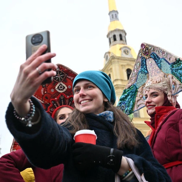 Празднование Масленицы на Заячьем острове | Источник: Андрей Бок / «Фонтанка.ру»