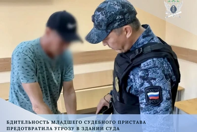 Младший пристав в Цивильском суде предотвратил пронос ножа
