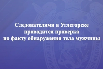 Гибель мужчины в Углегорске: следователи проводят проверку