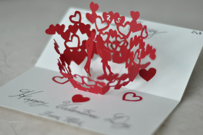 Открытки на День Святого Валентина из бумаги своими руками