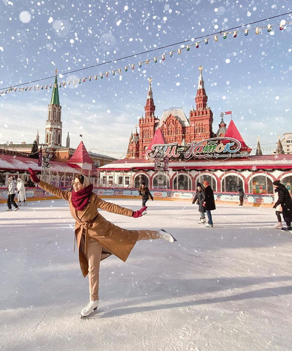 Где кататься на лыжах и коньках в Москве
