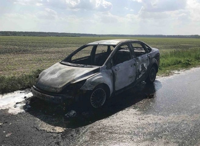 На трассе под Рязанью сгорел Ford | ya62.ru