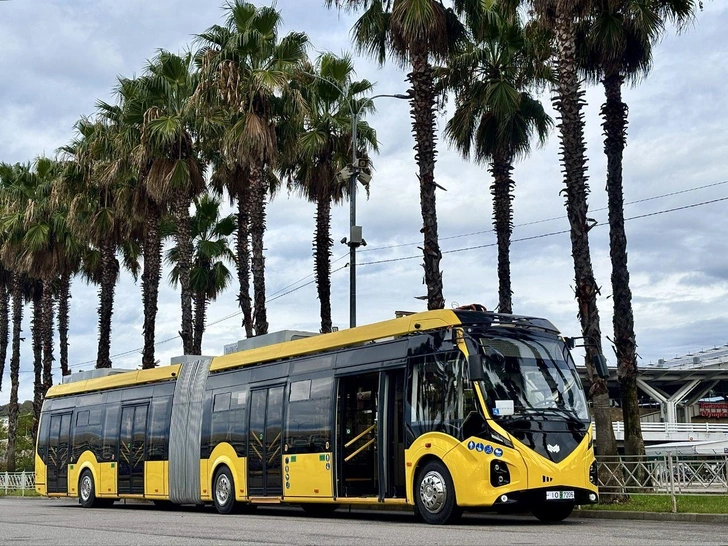 В Сочи тестируют электробус-«гармошку» из Беларуси: спасет ли «Витовт» загруженные дороги курортного города? | Источник: департамент транспорта и дорожного хозяйства Сочи