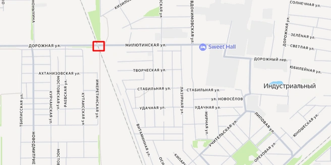 Место, где появится путепровод  | Источник: yandex.ru/maps