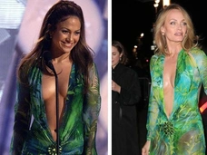 Дженнифер Лопес против Амбер Валетт: на ком «голое платье» сидит лучше