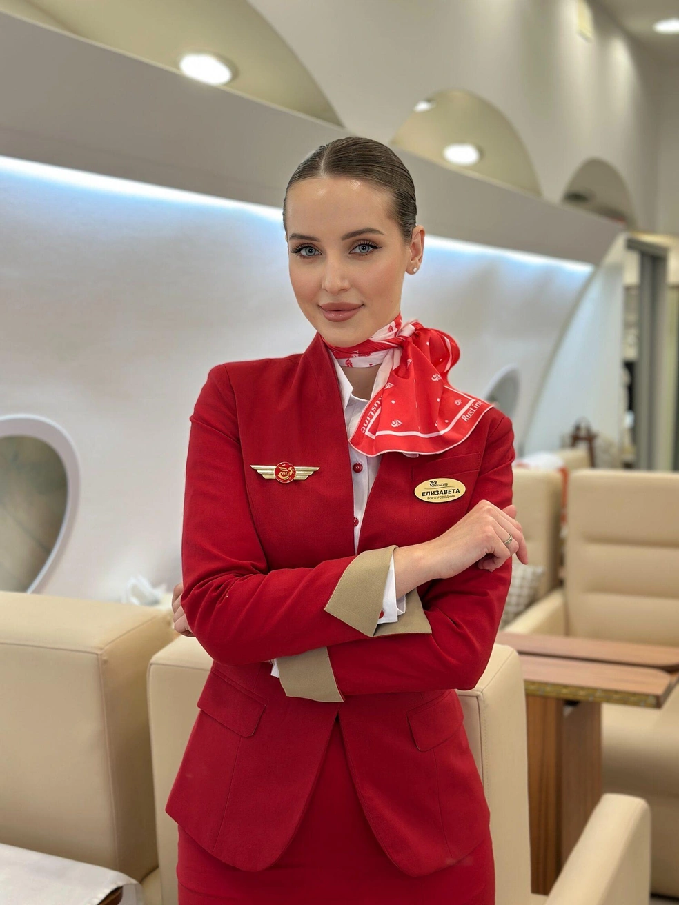 Стюардессой Елизавета работает с 2019 года | Источник: topstewardess.ru