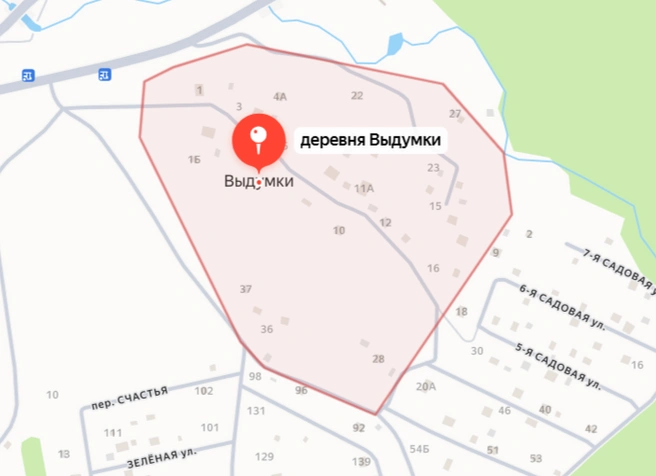 Деревня находится в Заокском районе | Источник: yandex.ru/maps