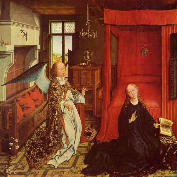 Мастерская Рогира ван дер Вейдена. «Благовещение». Ок. 1440 | Источник: Wikimedia Commons