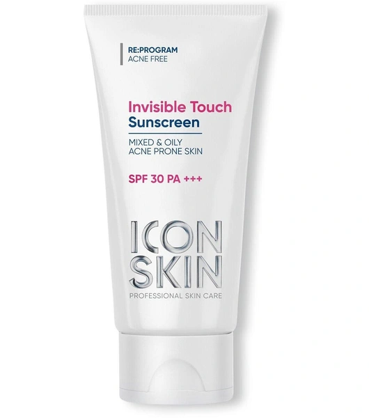 Солнцезащитный крем-флюид Invisible Touch SPF 30 с ниацинамидом и цинком для жирной и комбинированной проблемной кожиСолнцезащитный крем-флюид Invisible Touch SPF 30 с ниацинамидом и цинком для жирной и комбинированной проблемной кожи