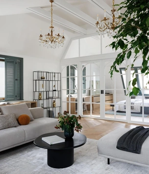 Мансарда 120 м² на Васильевском острове с французским и скандинавским флером