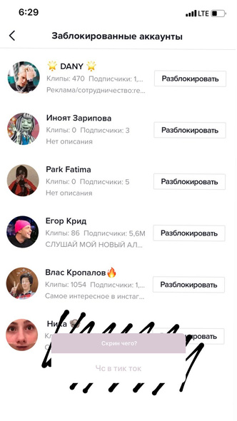 Дина Саева заблокировала Егора Крида в Инстаграме (запрещенная в России экстремистская организация) и TikTok