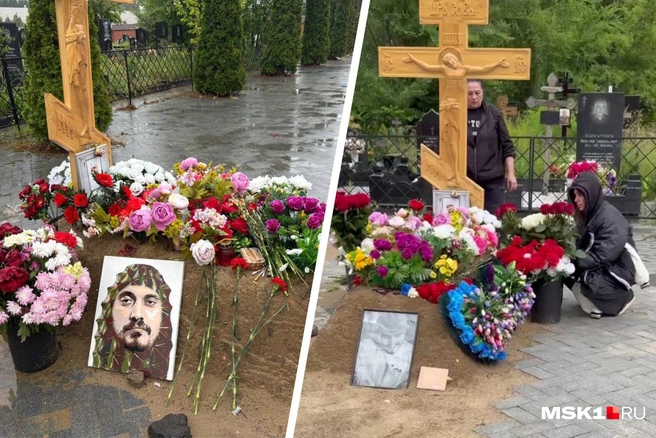 «Они пили, бухали, а он умирал»: жена, маленький сын и родители поминают Техника в его 41-й день рождения — фото и видео с кладбища | Источник: Валерия Животовская / MSK1.RU