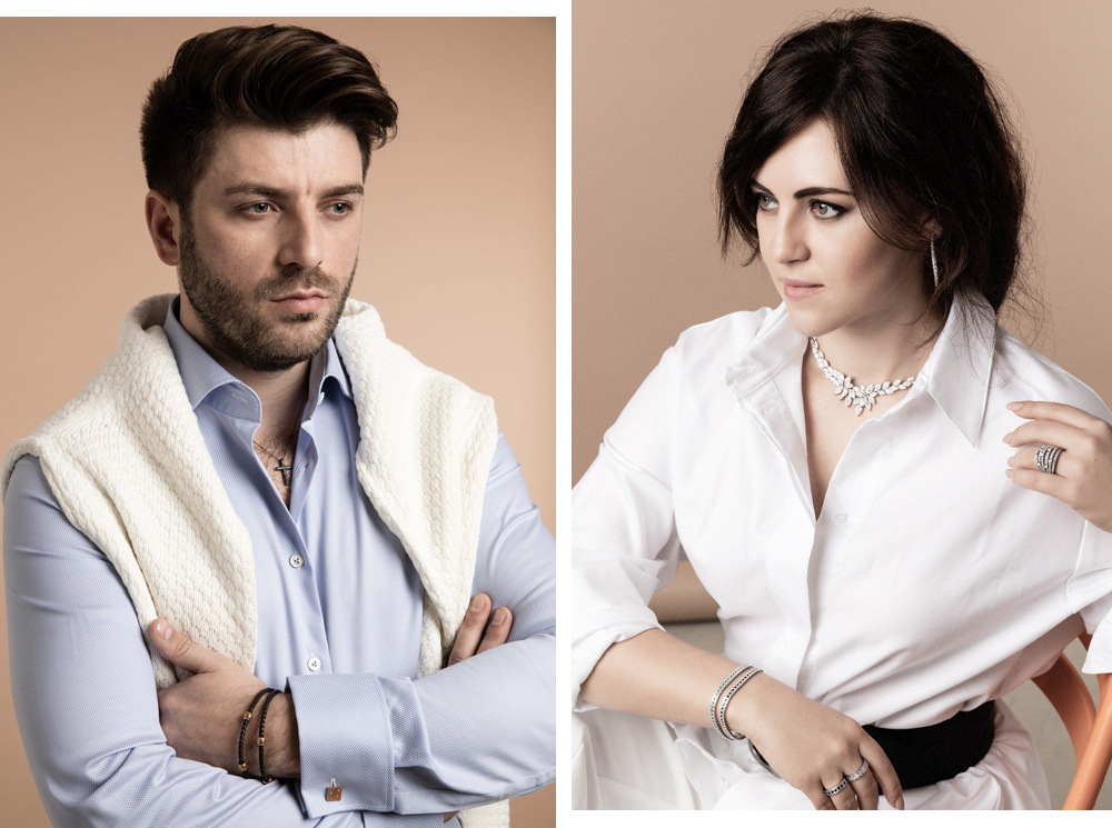 Венера Гимадиева и Андрей Жилиховский. Здесь и далее ─ в украшениях Damiani | marieclaire.ru