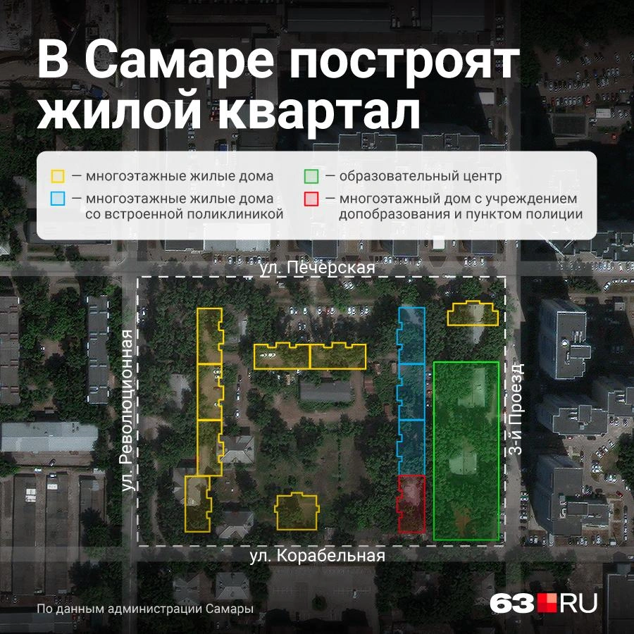 Схема застройки квартала на Революционной в Самаре 2022 г - 2 июня 2022 -  63.ру