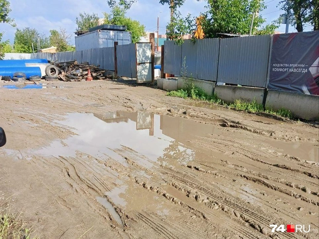 Так дорога выглядела 1 июля | Источник: читатель 74.RU