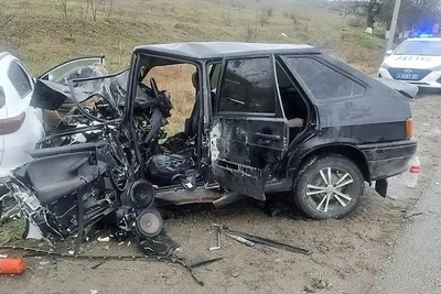 Столкновение на встречке на Ставрополье: двое пострадавших